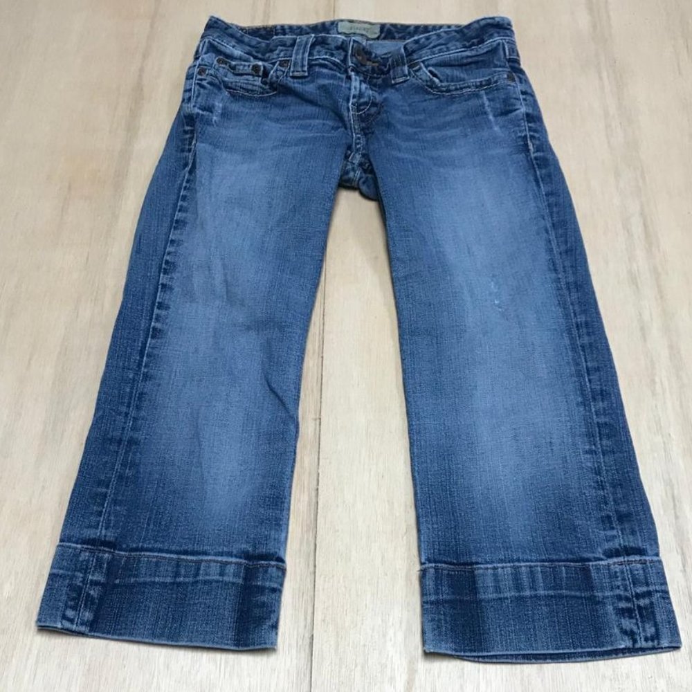 bke jeans capri women size 25 blue